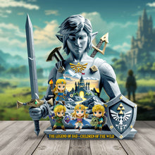 Load image into Gallery viewer, &quot;The Legend of Dad - Children of the Wild&quot; - Personalized Acrylic Plaque - Unique Gift for Dad, Grandpa, and More Shaped Plaques PopCulturePrints
