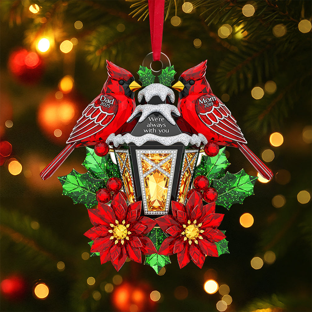Memorial Cardinal Ornament - Personalized Gifts for Loved Ones Ornament PopCulturePrints