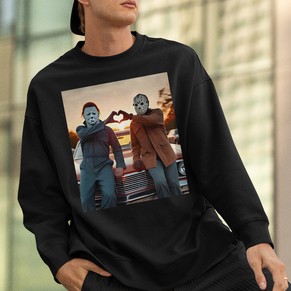 Classic Horror Icons Christmas Sweater Shirts PopCulturePrints