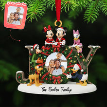 Load image into Gallery viewer, &quot;Celebrate Family Joy this Christmas!&quot; - Custom Photo Family Acrylic Ornament - Personalized Gifts for Loved Ones Ornament PopCulturePrints
