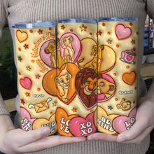 Load image into Gallery viewer, Personalized Tumblers for Couples - Happy Valentine&#39;s Day Gift Tumbler Cup PopCulturePrints
