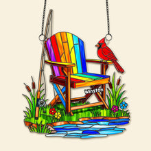 Load image into Gallery viewer, Heaven Fishing Suncatcher Ornament - A Personalized Gift for Fishing Lovers Ornament PopCulturePrints
