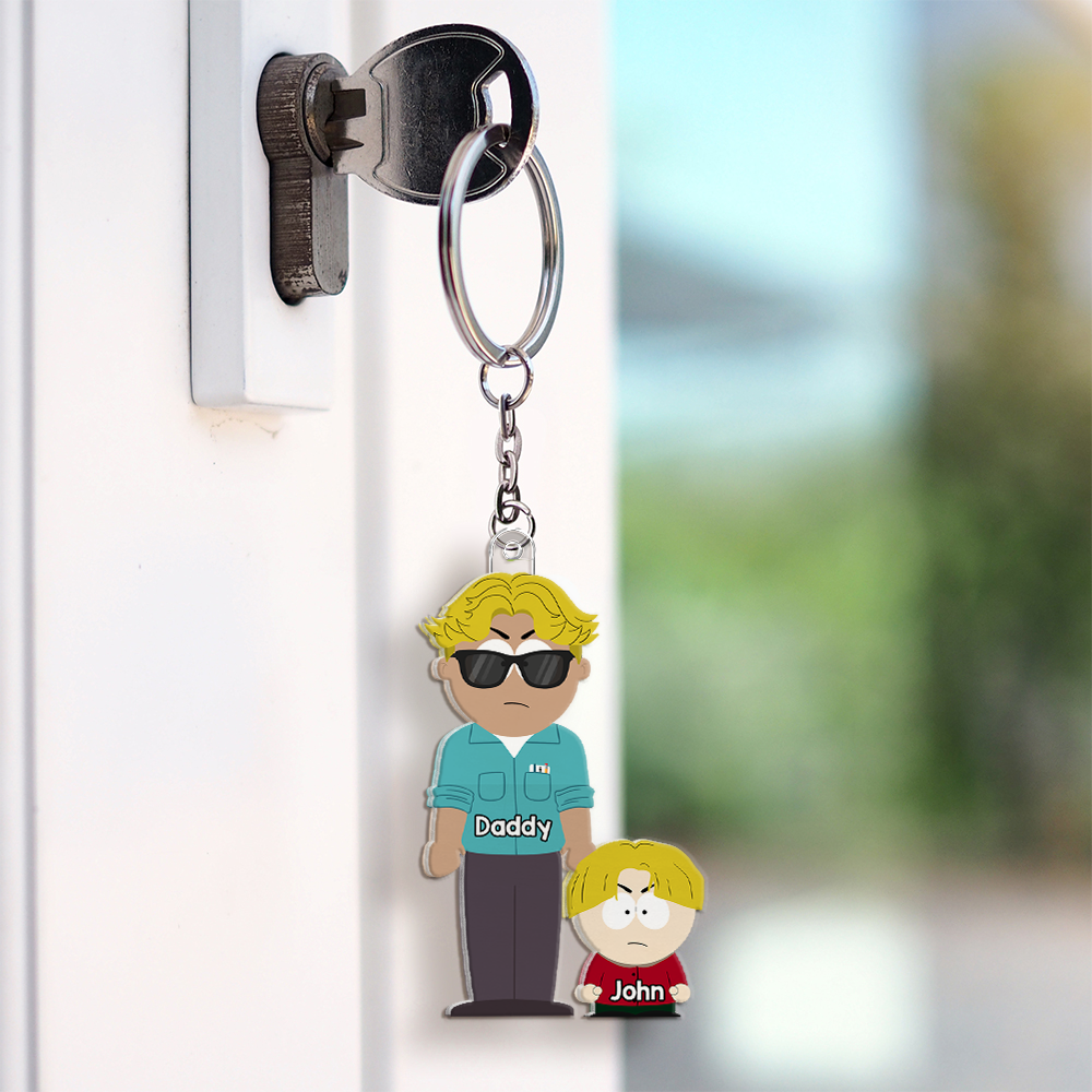 “The Best Dad Ever!” - Personalized Keychain for Dad | Custom Father’s Day Gift Ideas Keychains PopCulturePrints