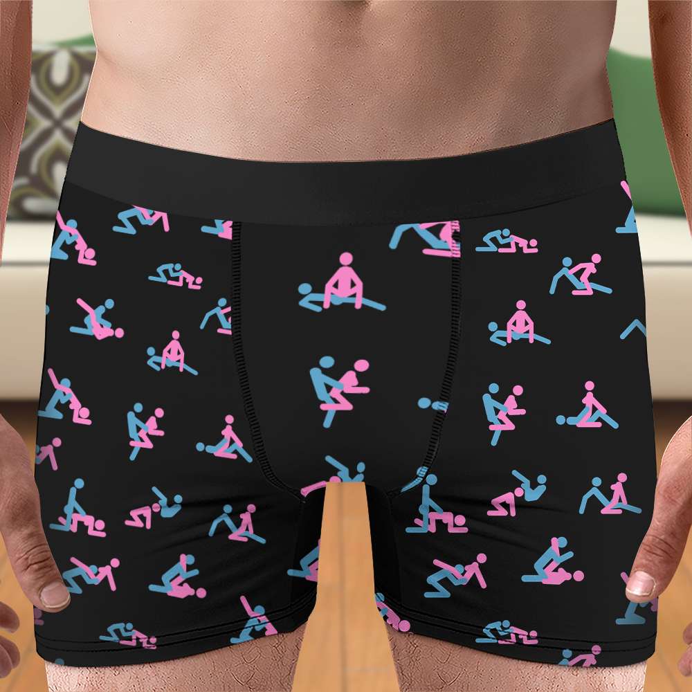 Ecstatic Colors Couple's Boxers - Personalize Your Fun Boxer Briefs PopCulturePrints