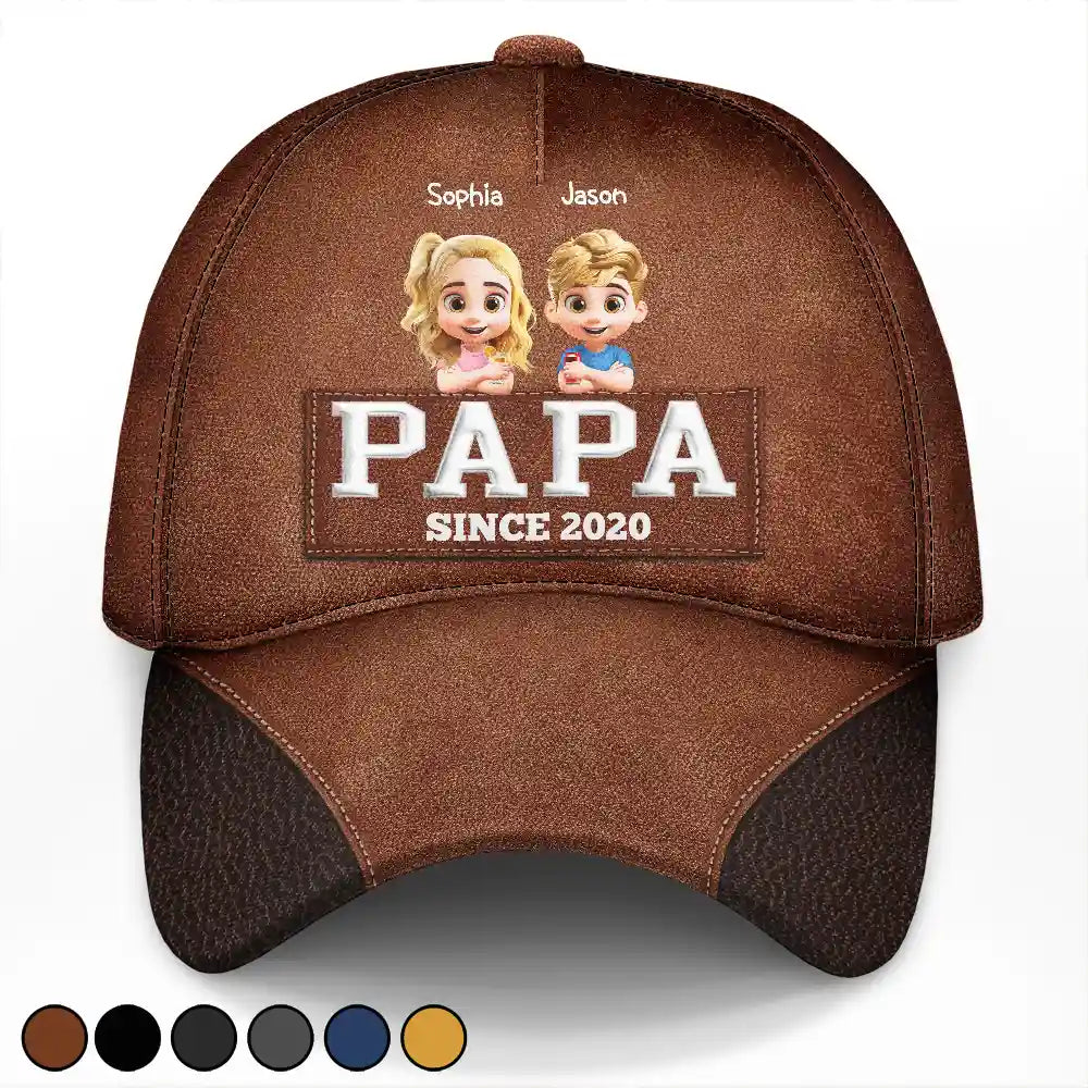 Dad & Grandpa: A Personalized Classic Cap - Celebrate Special Moments Classic Cap PopCulturePrints