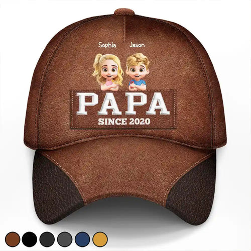 Dad & Grandpa: A Personalized Classic Cap - Celebrate Special Moments Classic Cap PopCulturePrints