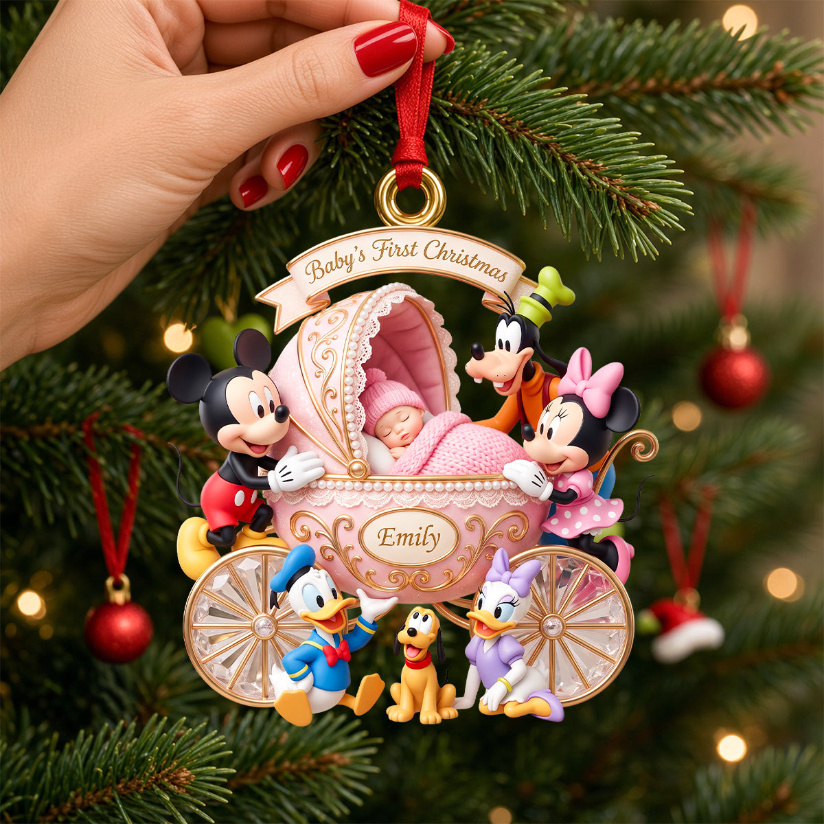 Baby's First Christmas Ornament - A Magical Keepsake for Your Little One Ornament PopCulturePrints