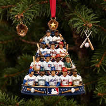 Load image into Gallery viewer, Celebrate the Season with The Diamond Sport Christmas Tree Acrylic Ornament - Personalized Gift for Sport Lovers
