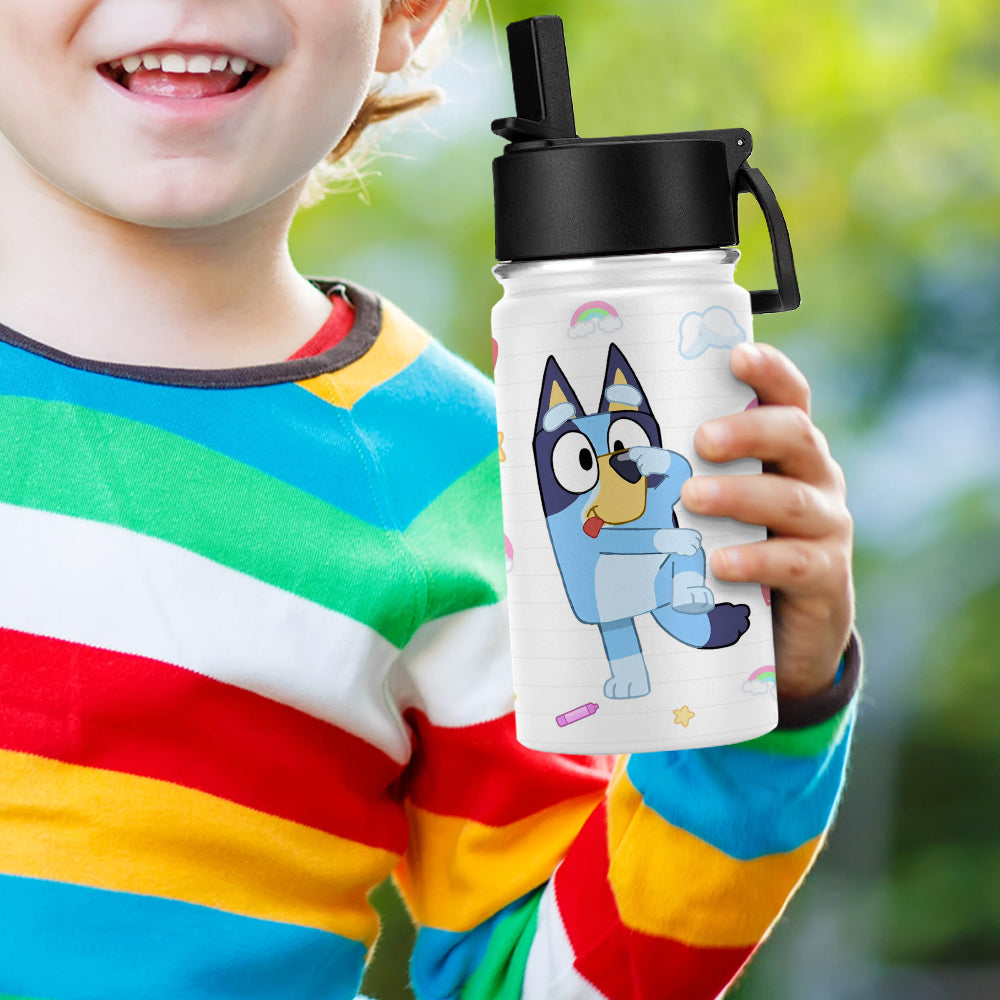 Personalized Cartoon Water Bottle - J is for Jenny