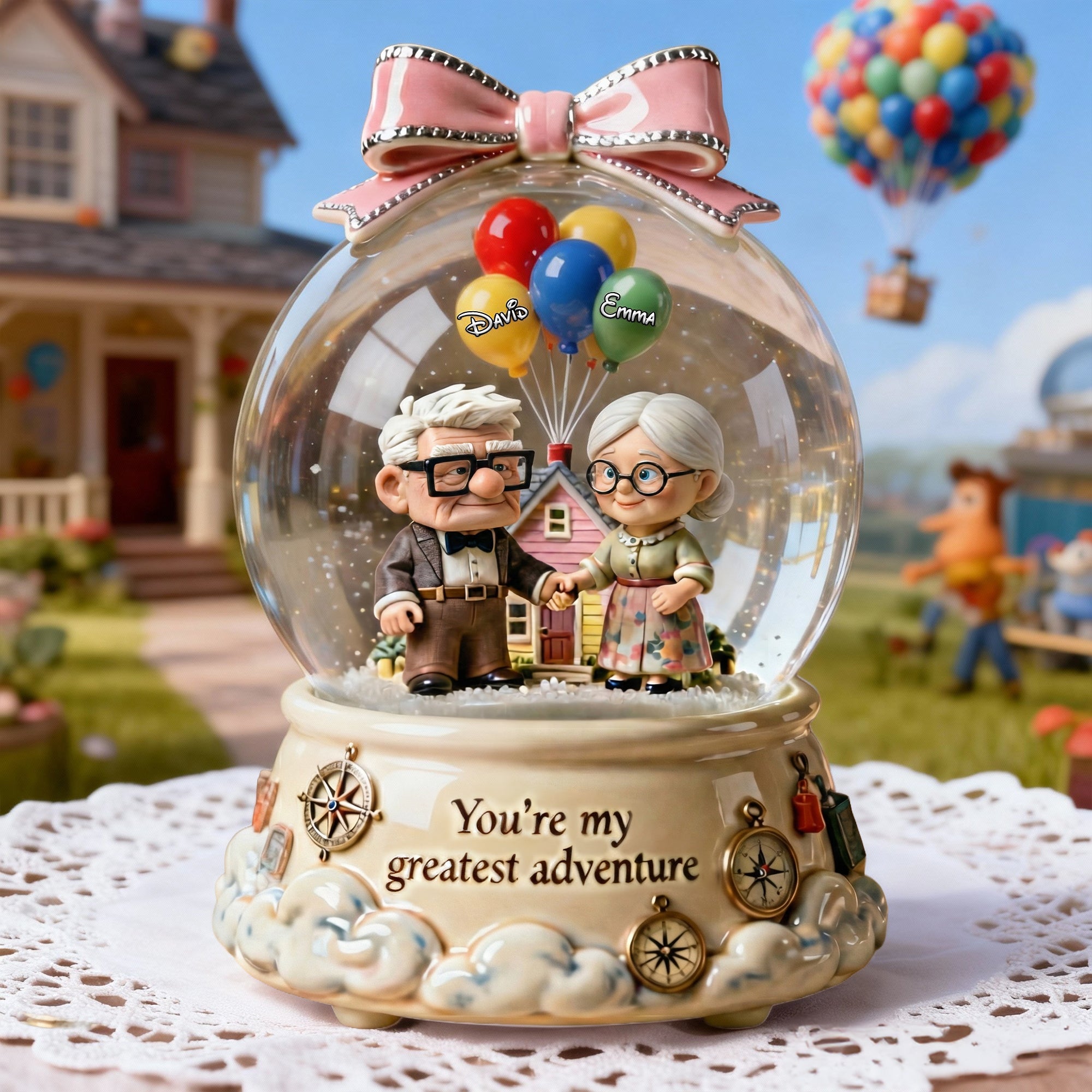 You're My Greatest Adventure - Personalized Couple Acrylic Plaque Gift Shaped Plaques PopCulturePrints