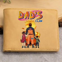 Load image into Gallery viewer, Custom PU Leather Wallet for Dad - Anime Clan Theme Leather Wallet PopCulturePrints
