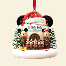 Load image into Gallery viewer, &quot;Celebrate Togetherness with Your Customized Family Christmas Ornament - A Heartwarming Gift for Families, Friends, and Loved Ones&quot; Ornament PopCulturePrints
