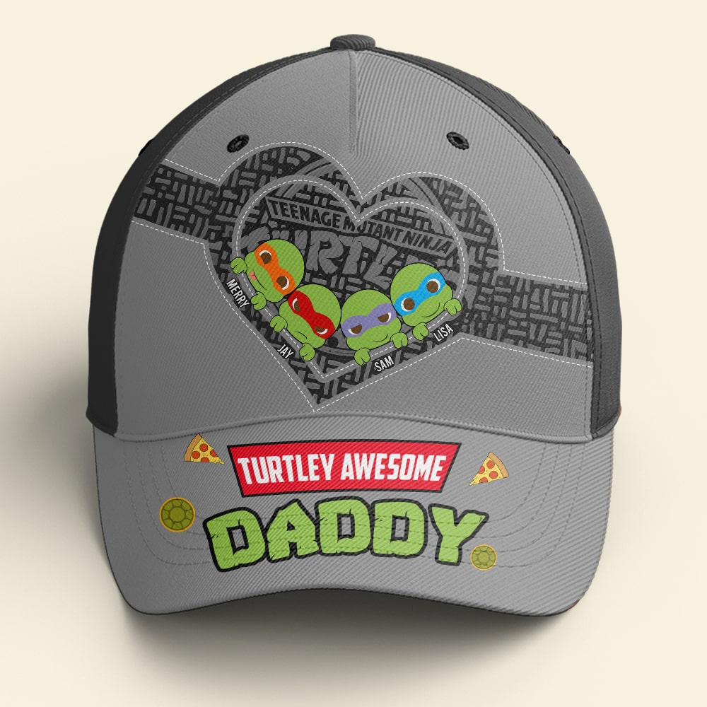 Turtley Awesome Personalized Dad Cap - TMNT Theme