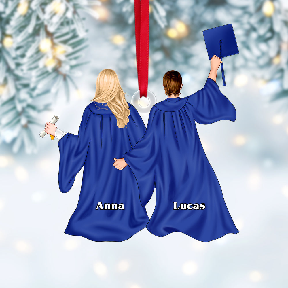 Personalized Graduation Christmas Ornament for Celebrating Graduates Ornament PopCulturePrints