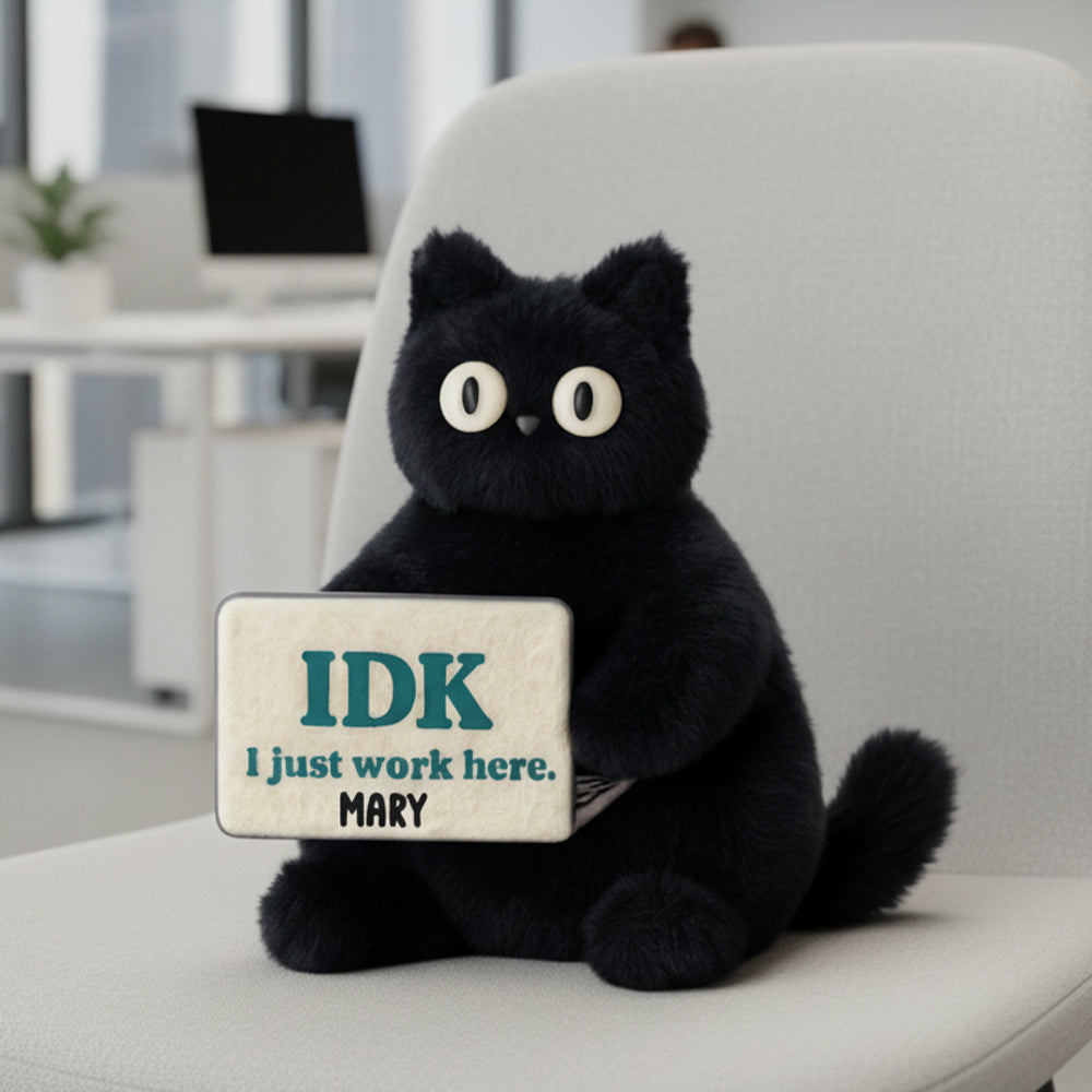 IDK I Just Work Here - Personalized Custom Shaped Pillow for Colleagues Pillow PopCulturePrints