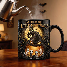 Load image into Gallery viewer, "Father of Little Nightmares" - Spooky Personalized Magic Coffee Mug for Dads and Grandpas Coffee Mug PopCulturePrints
