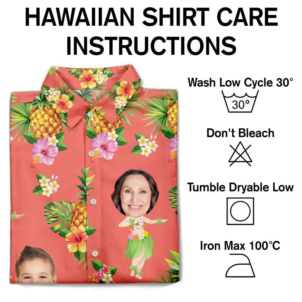 Aloha The William Family - Custom Photo Hawaiian Shirt Hawaiian Shirt PopCulturePrints