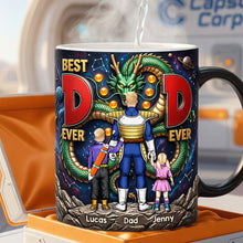 Load image into Gallery viewer, “Best Dad Ever” - Cosmic Aura Dad Magic Ceramic Coffee Mug - Personalized Gift for Dad, Grandpa, and More Coffee Mug PopCulturePrints
