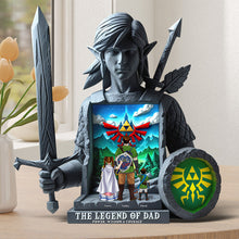 Load image into Gallery viewer, &quot;Power, Wisdom &amp; Courage&quot; - The Legend Of Dad Acrylic Plaque - Personalized Gift for Dad, Grandpa &amp; More Shaped Plaques PopCulturePrints
