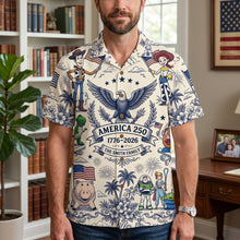 Load image into Gallery viewer, “Celebrate Freedom with Style!” - Patriotic Friends Hawaiian Shirt - Personalized Gift for Family and Friends Hawaiian Shirts PopCulturePrints
