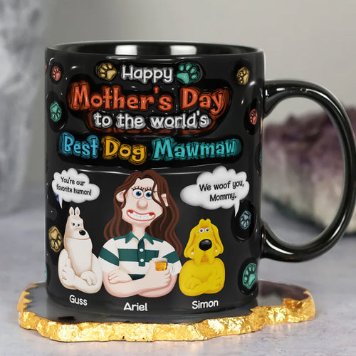 Happy Mother's Day to the World's Best Dog Mawmaw - Personalized Dog Mom Coffee Mug Coffee Mug PopCulturePrints