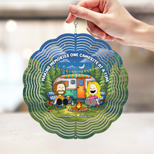 Load image into Gallery viewer, Personalized Camping Memories Wind Spinner for Couples Ornament PopCulturePrints
