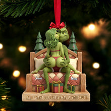 Load image into Gallery viewer, “All I Want for Christmas is Your Butt” – Cheeky Couple Christmas Ornament Ornament PopCulturePrints
