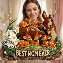 Load image into Gallery viewer, “Best Mom Ever” - Personalized Acrylic Plaque - A Perfect Gift for Moms &amp; Grandmas Shaped Plaques PopCulturePrints
