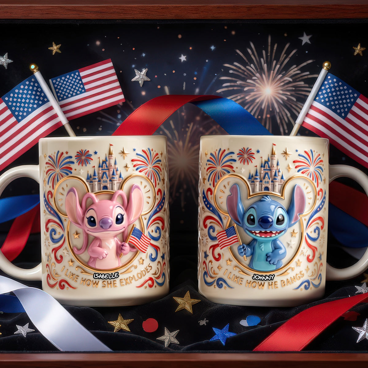 Celebrate Love with American Sweethearts 250th Anniversary Coffee Mug - Personalized Gifts for Couples Coffee Mug PopCulturePrints