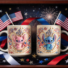 Load image into Gallery viewer, Celebrate Love with American Sweethearts 250th Anniversary Coffee Mug - Personalized Gifts for Couples Coffee Mug PopCulturePrints
