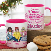 Load image into Gallery viewer, Personalized Best Friends Mug - Yappin&#39; Besties Design
