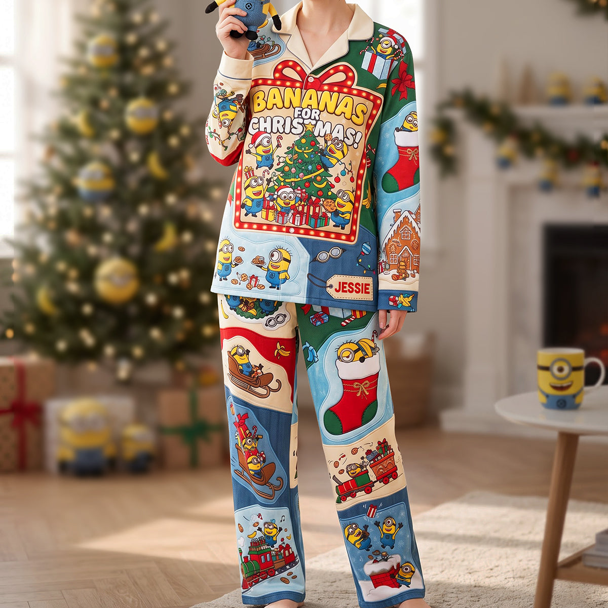 “Bananas for Christmas!” - Fun and Festive Pajama Set - Personalized Gift for Friends and Family