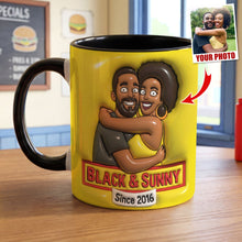 Load image into Gallery viewer, “Sip Together, Cherish Forever” - Customizable Couple Cartoon Coffee Mug, Perfect Gift for Loved Ones Coffee Mug PopCulturePrints
