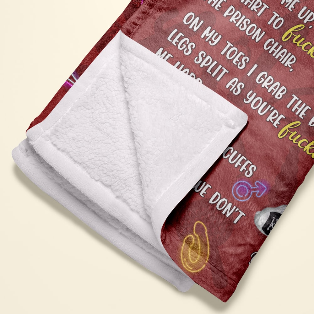 Naughty Couple Personalized Blanket Blanket PopCulturePrints