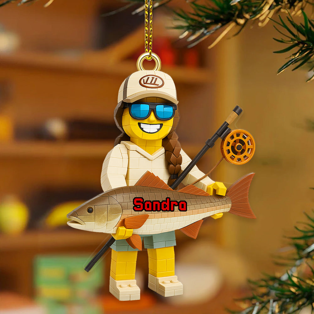 “Hooked on Memories” - Personalized Fishing Custom Photo Acrylic Ornament - Perfect Gift for Fishing Lovers Ornament PopCulturePrints