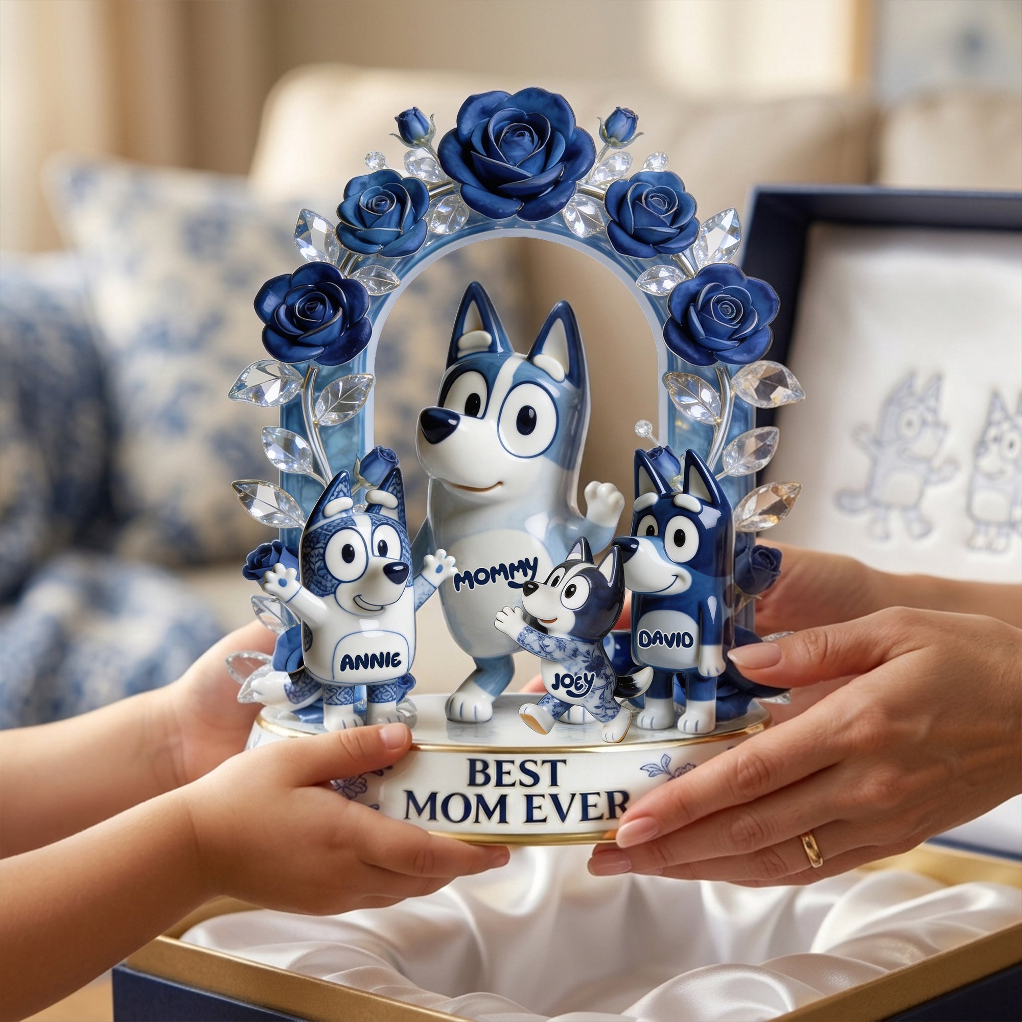 "Best Mom Ever" – Personalized Acrylic Plaque - Unique Gift for Mom, Grandma, and More Shaped Plaques PopCulturePrints