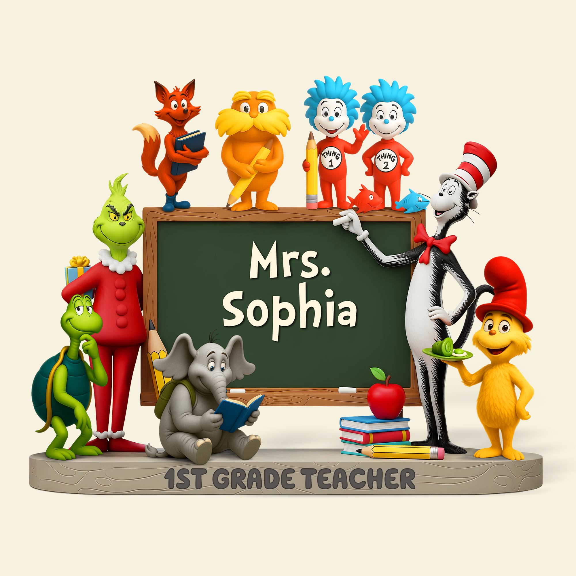 "The Influence of a Great Teacher Lasts a Lifetime" - Personalized Teacher Acrylic Plaque - Custom Gift for Educators, Students, and Parents Shaped Plaques PopCulturePrints