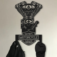 Load image into Gallery viewer, Personalized Metal Wall Art - Motorcycle Engine Design
