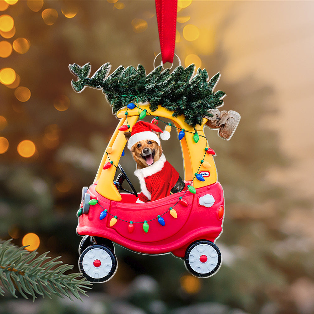 Personalized Christmas Ornament for Dog Lovers - Festive Pet Photo Keepsake Ornament PopCulturePrints