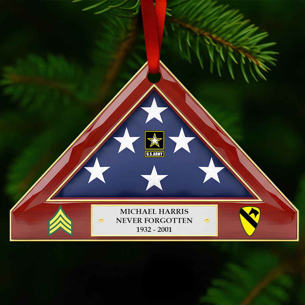 Honoring Heroes - Personalized Military Christmas Ornament for Veterans Ornament PopCulturePrints
