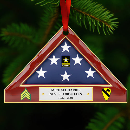 Honoring Heroes - Personalized Military Christmas Ornament for Veterans Ornament PopCulturePrints