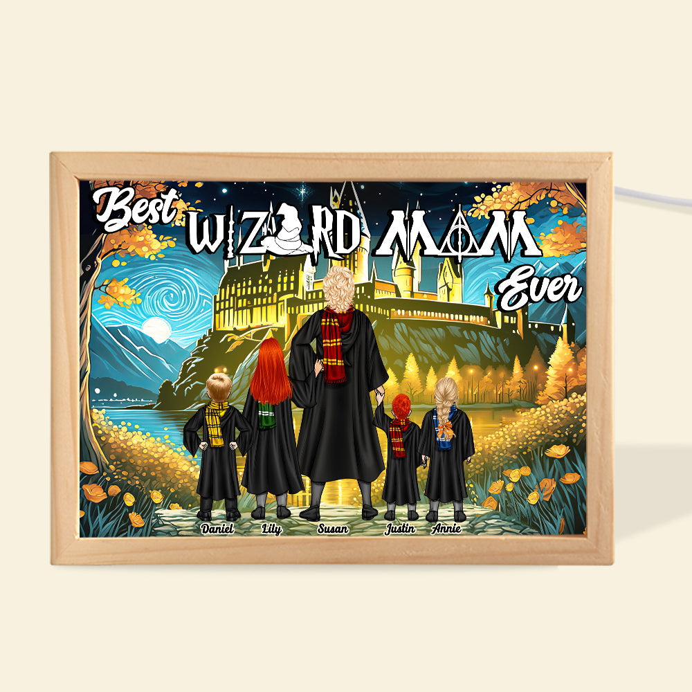 Best Wizard Mom Ever Custom Family Portrait