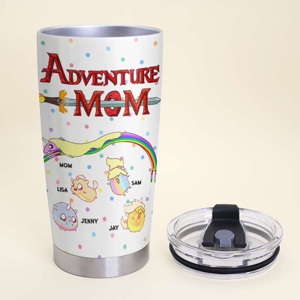 Adventure Mom Custom Tumbler - Personalized Gift for Mother's Day Tumbler Cup PopCulturePrints