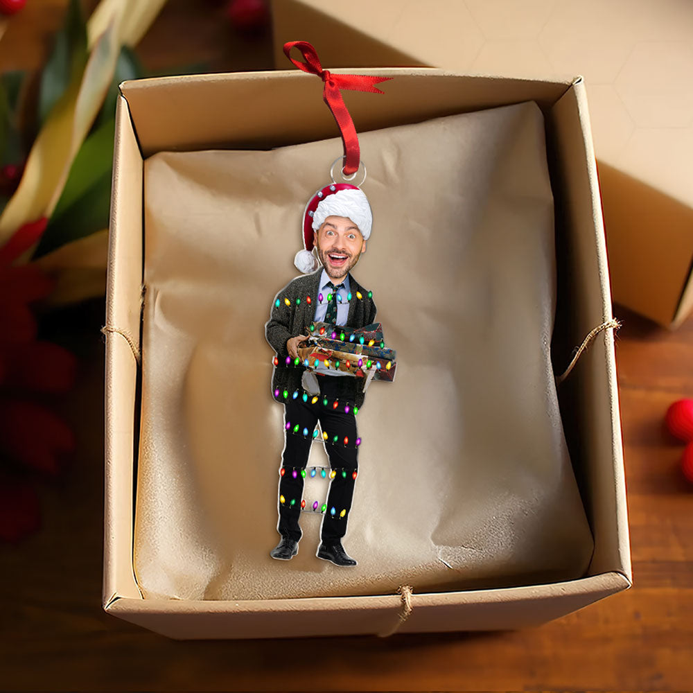 Personalized Funny Christmas Photo Ornament Ornament PopCulturePrints