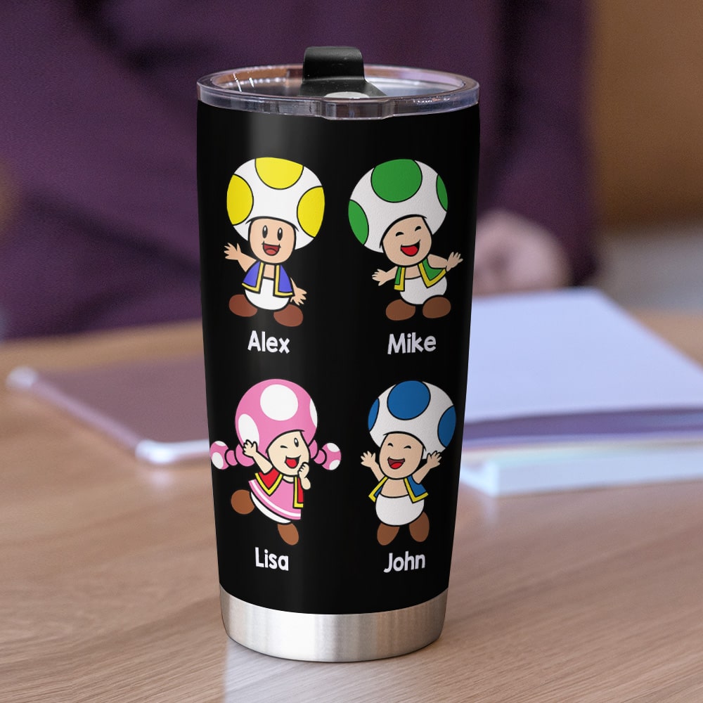 Personalized Super Dad Tumbler - Custom Gift for Dads Tumbler Cup PopCulturePrints