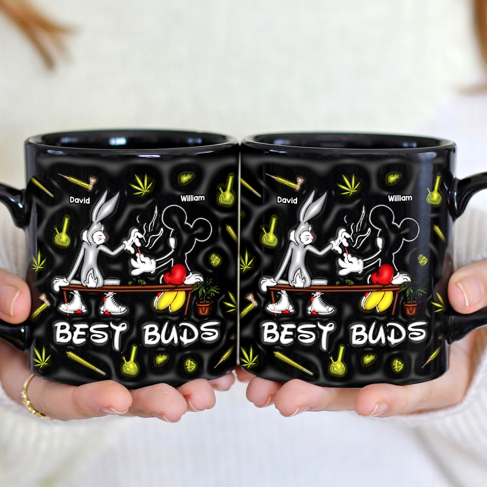 Personalized Best Buds Coffee Mug Coffee Mug PopCulturePrints