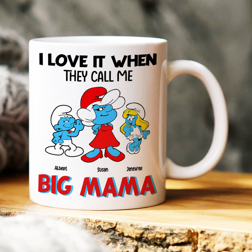 Personalized Cartoon Character Mug for Mom - Big Mama Design Coffee Mug PopCulturePrints