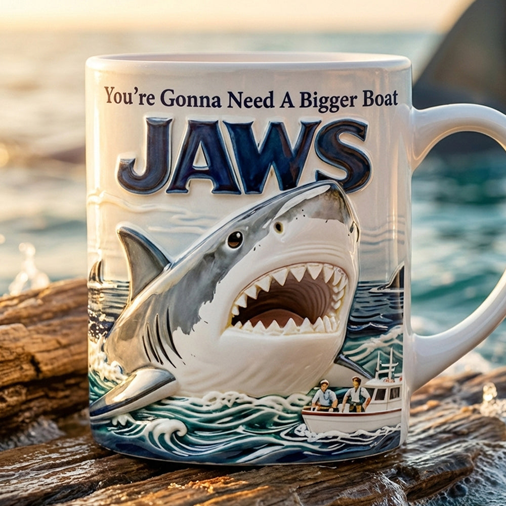 You’re Gonna Need A Bigger Boat - Personalized Shark Coffee Mug for Shark Lovers Coffee Mug PopCulturePrints