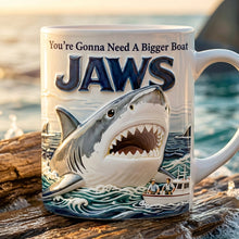 Load image into Gallery viewer, You’re Gonna Need A Bigger Boat - Personalized Shark Coffee Mug for Shark Lovers Coffee Mug PopCulturePrints
