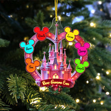 Load image into Gallery viewer, &quot;Best Grandma Ever&quot; - Fantasy Castle Personalized Acrylic Ornament - Custom Gift for Mom and Grandma Ornament PopCulturePrints
